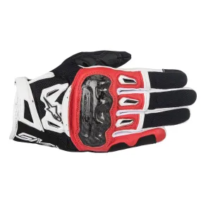 Alpinestars SMX-2 Air Carbon v2 Motorcycle Gloves Black Red White