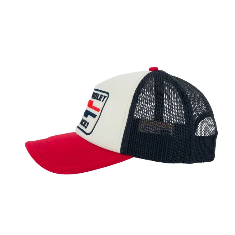 American Needle Chevrolet Foamy Valin Trucker - Ivory/Red/Navy