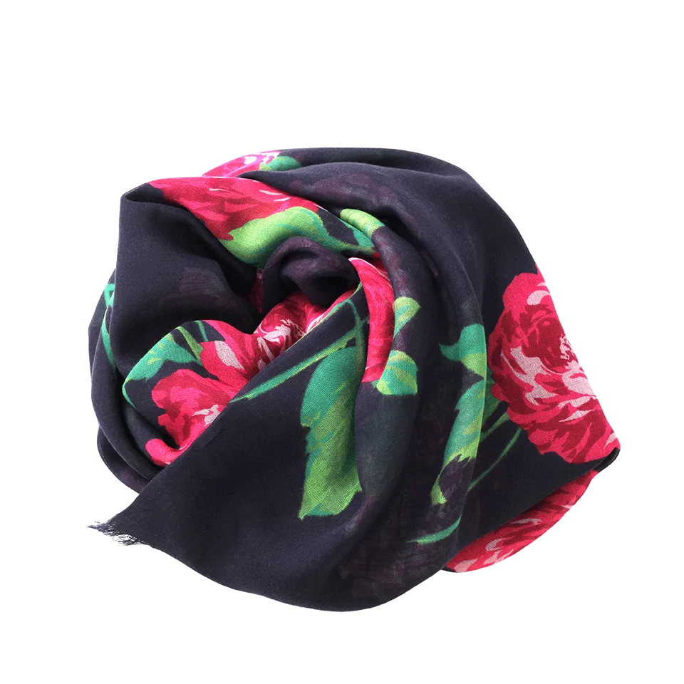 Begonia Print Scarf