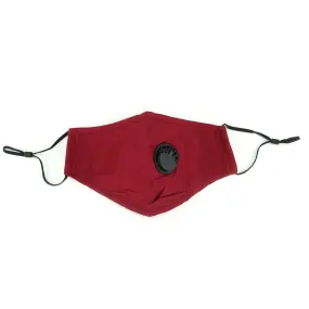 Breathable Vent Face Mask - Red