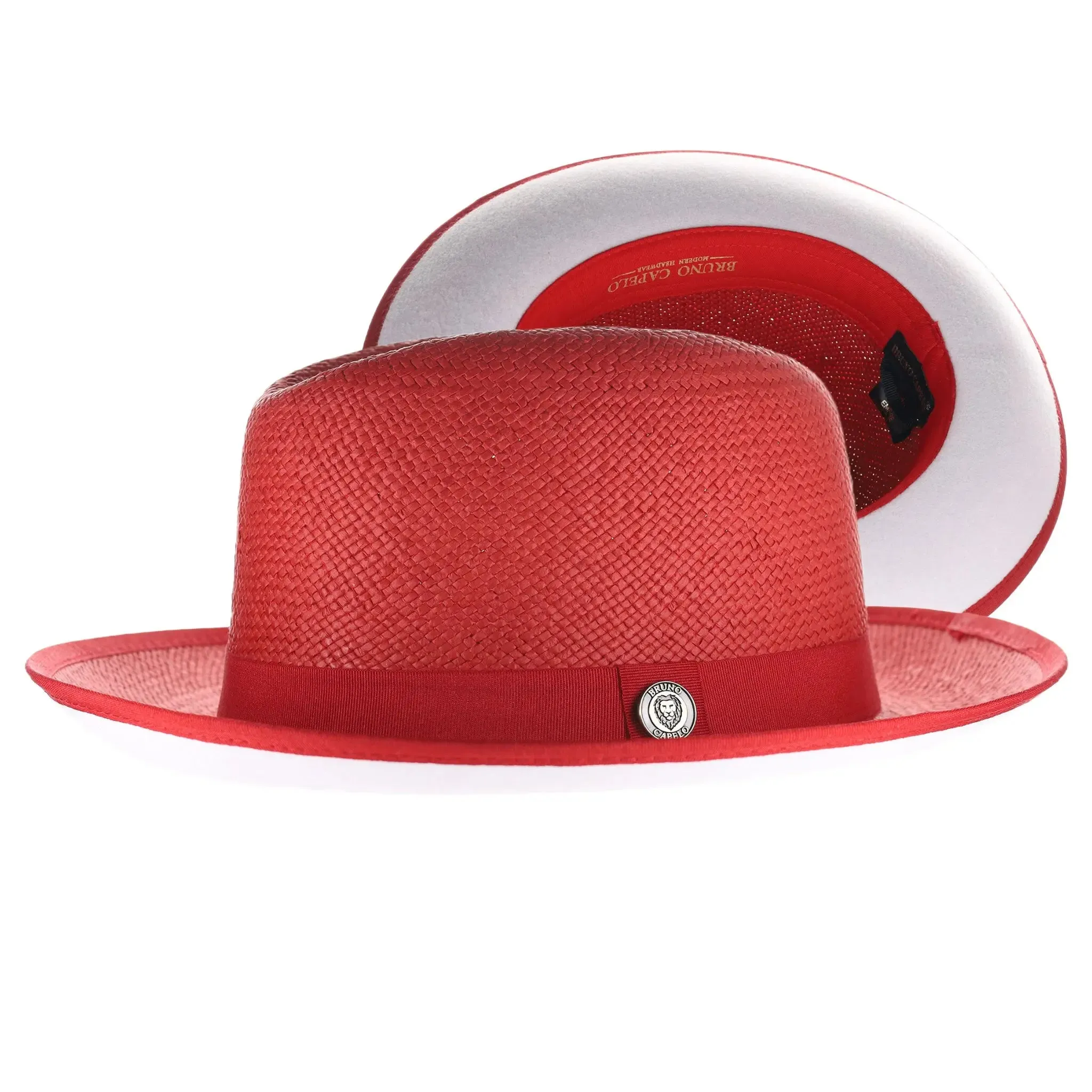 Bruno Capelo Empire White Bottom Straw Fedora