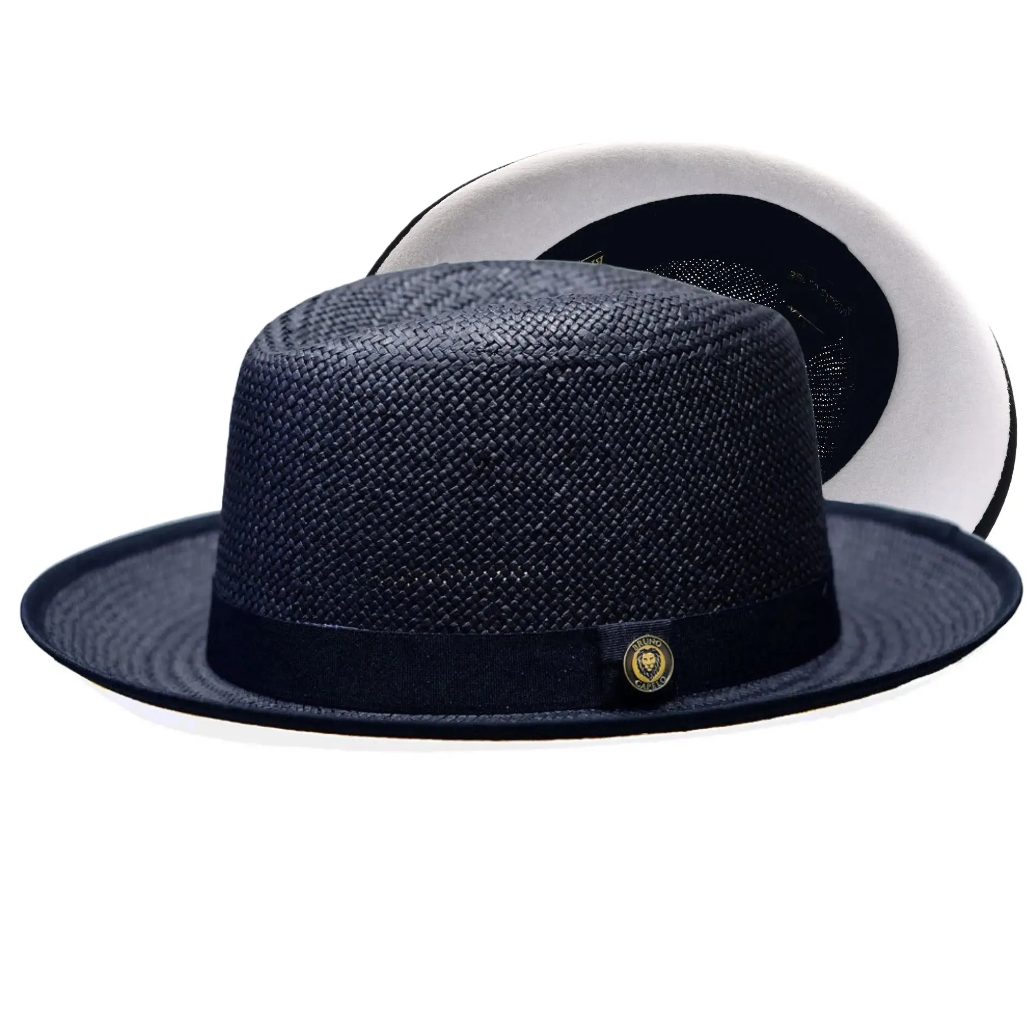 Bruno Capelo Empire White Bottom Straw Fedora