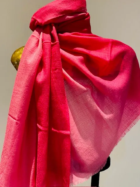 Cashmere Featherweight Two Tone Shawl