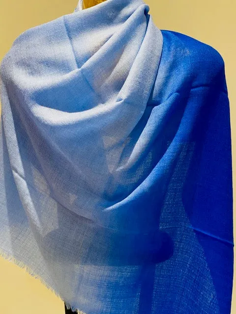 Cashmere Featherweight Two Tone Shawl