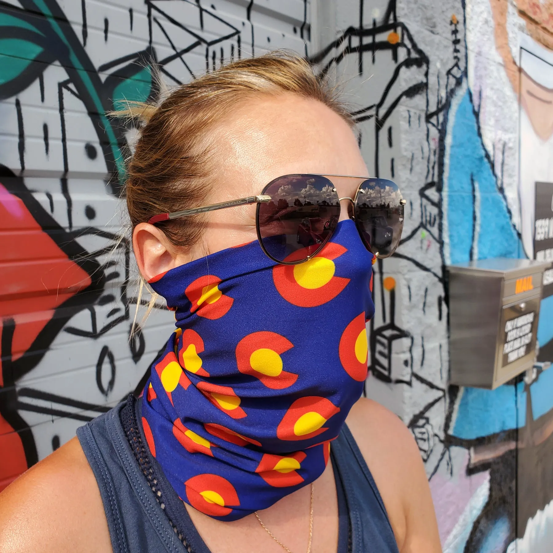 Colorado Flag C Tube Mask