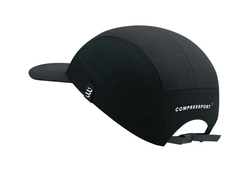 Compressport Unisex's 5 Panel Light Cap - Black