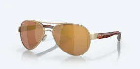 Costa Del Mar Loreto Sunglasses - Brushed Gold/ Gold Mirror 580G