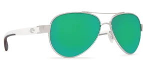 Costa Del Mar Loreto Sunglasses - Palladium/Green Mirror 580P