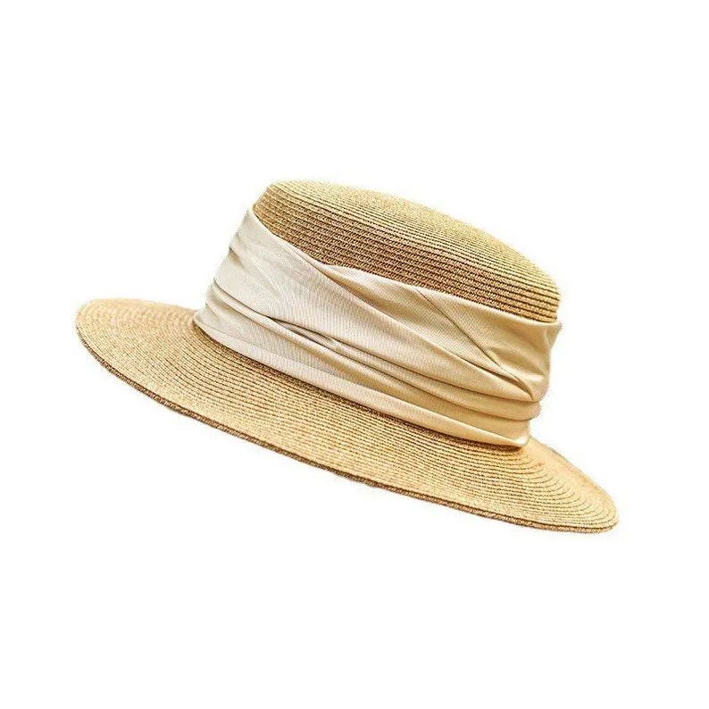 Elegant Straw Boater Hats for Women