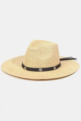 Fame Belt Strap Straw Hat