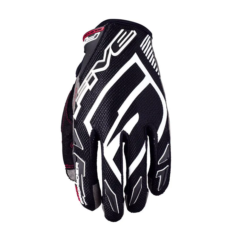 FIVE MXF PRORIDER-S MOTORCYCLE GLOVES - BLACK/WHITE