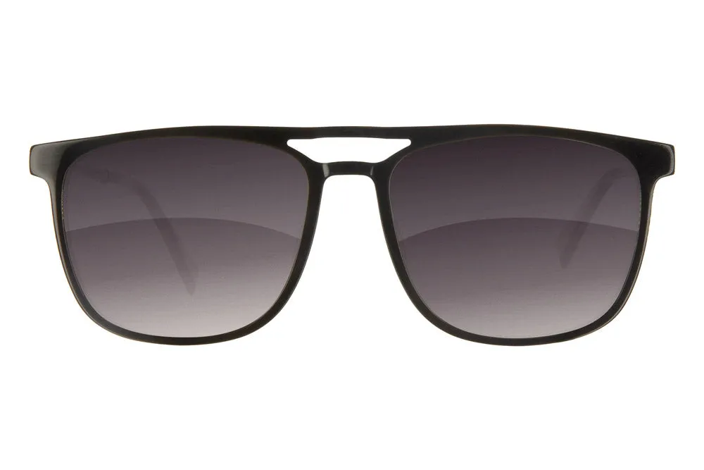 Fuse Long Point Sunglasses | Gloss Black