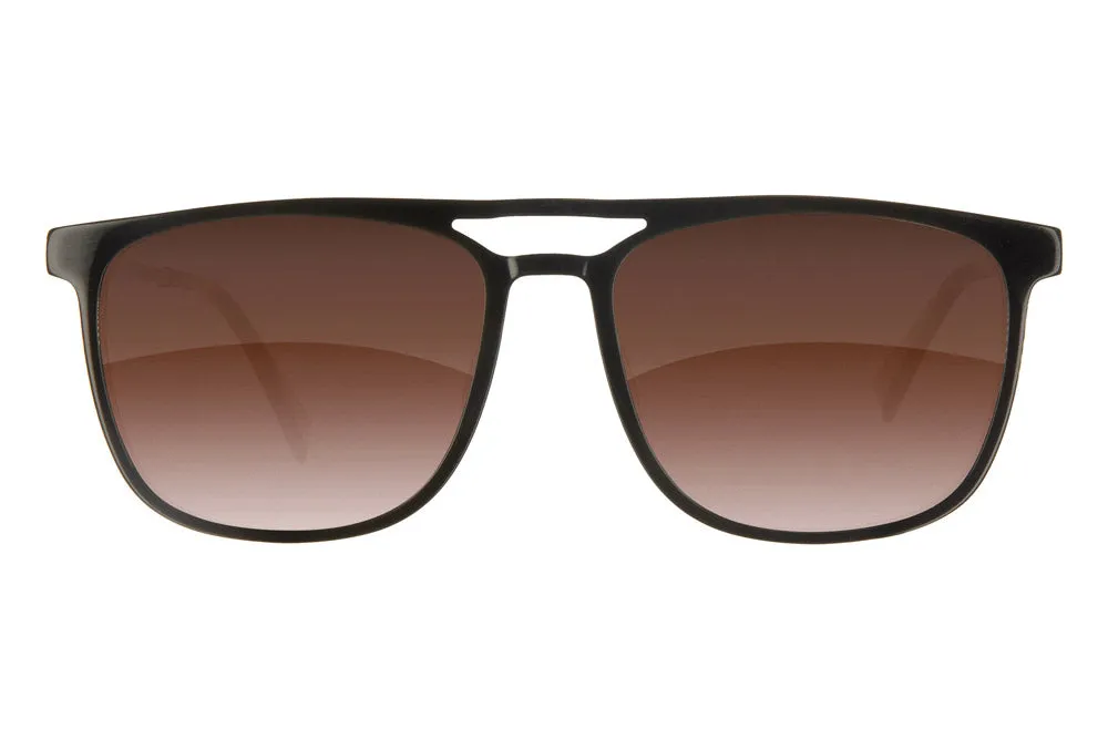 Fuse Long Point Sunglasses | Gloss Black