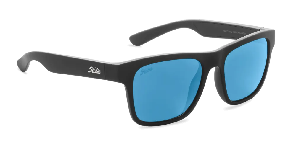 Hobie Eyewear Coastal Float Satin Black Frame With Cobalt Mirror Lens