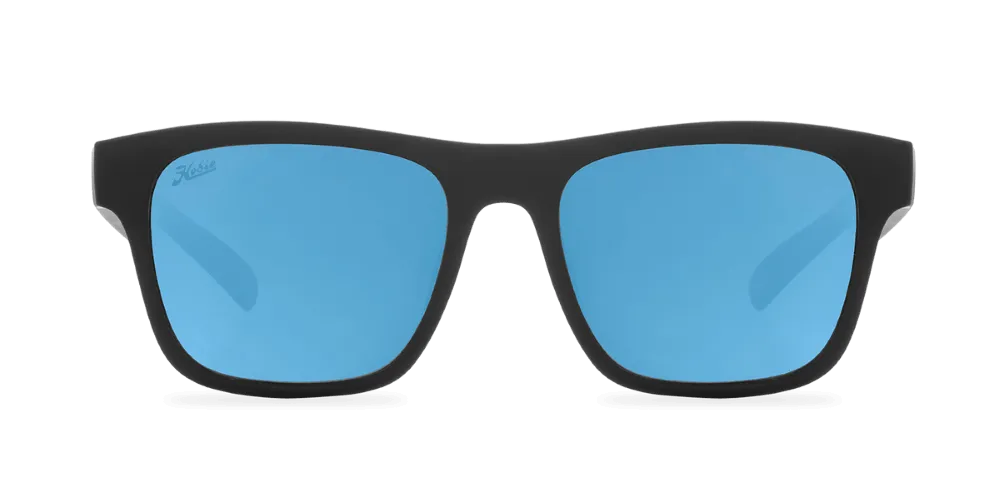 Hobie Eyewear Coastal Float Satin Black Frame With Cobalt Mirror Lens