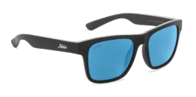 Hobie Eyewear Coastal Float Satin Black Frame With Cobalt Mirror Lens