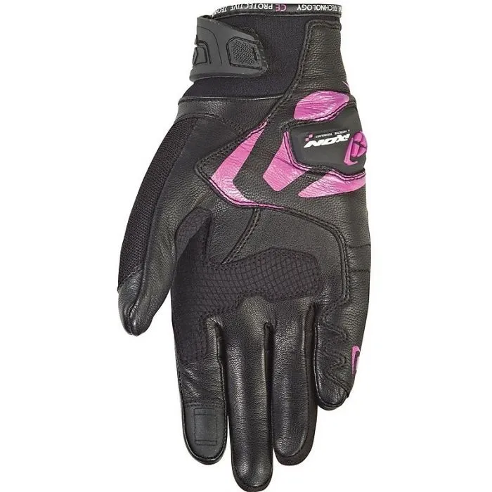 IXON RS RISE AIR BLACK/FUSCHIA WOMENS GLOVES