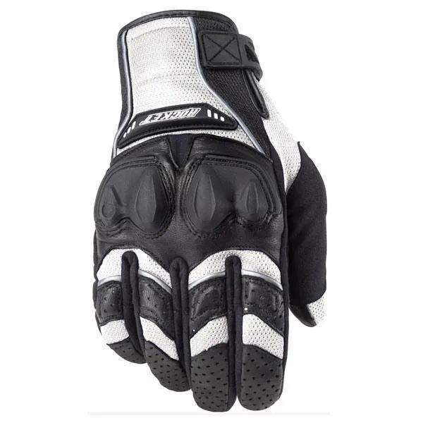 Joe Rocket 'Phoenix 4.0' Mens White Leather/Textile Motorcycle Gloves