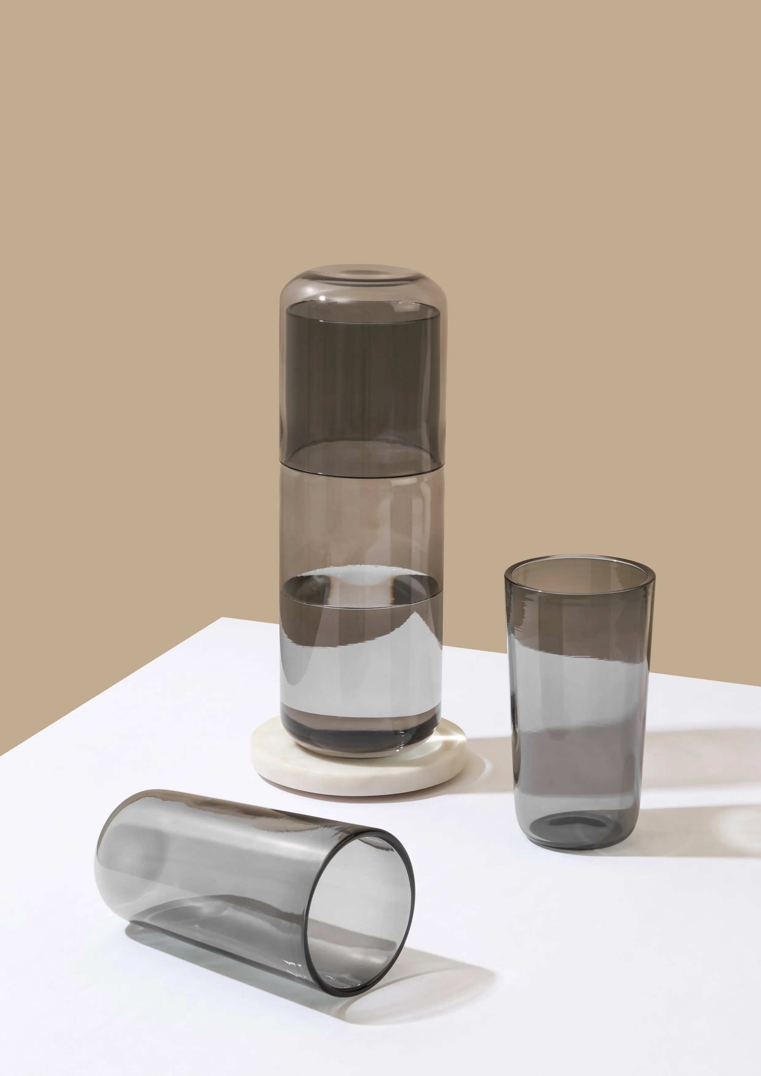 Juliette Carafe & Glasses - Grey