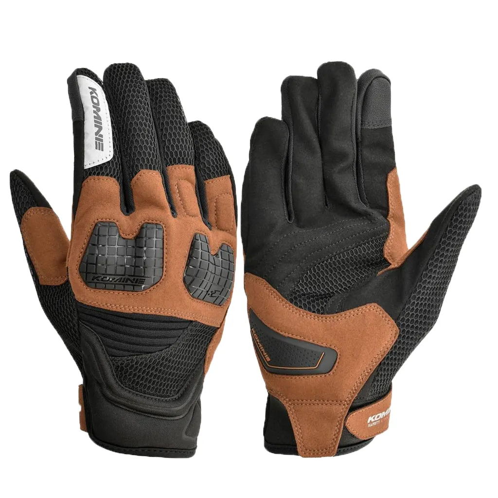 KOMINE GK-250 3D PROTECT MOTORCYCLE MESH GLOVES