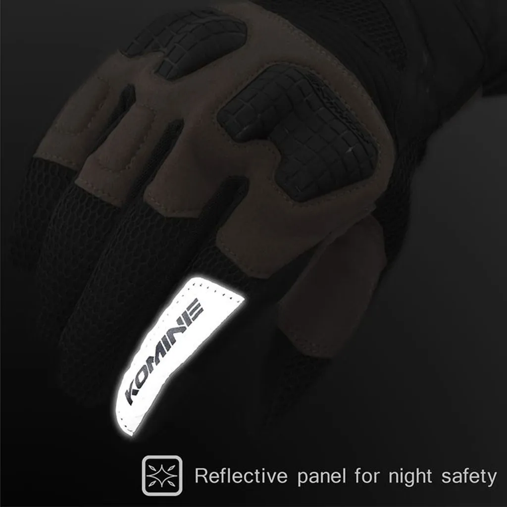 KOMINE GK-250 3D PROTECT MOTORCYCLE MESH GLOVES