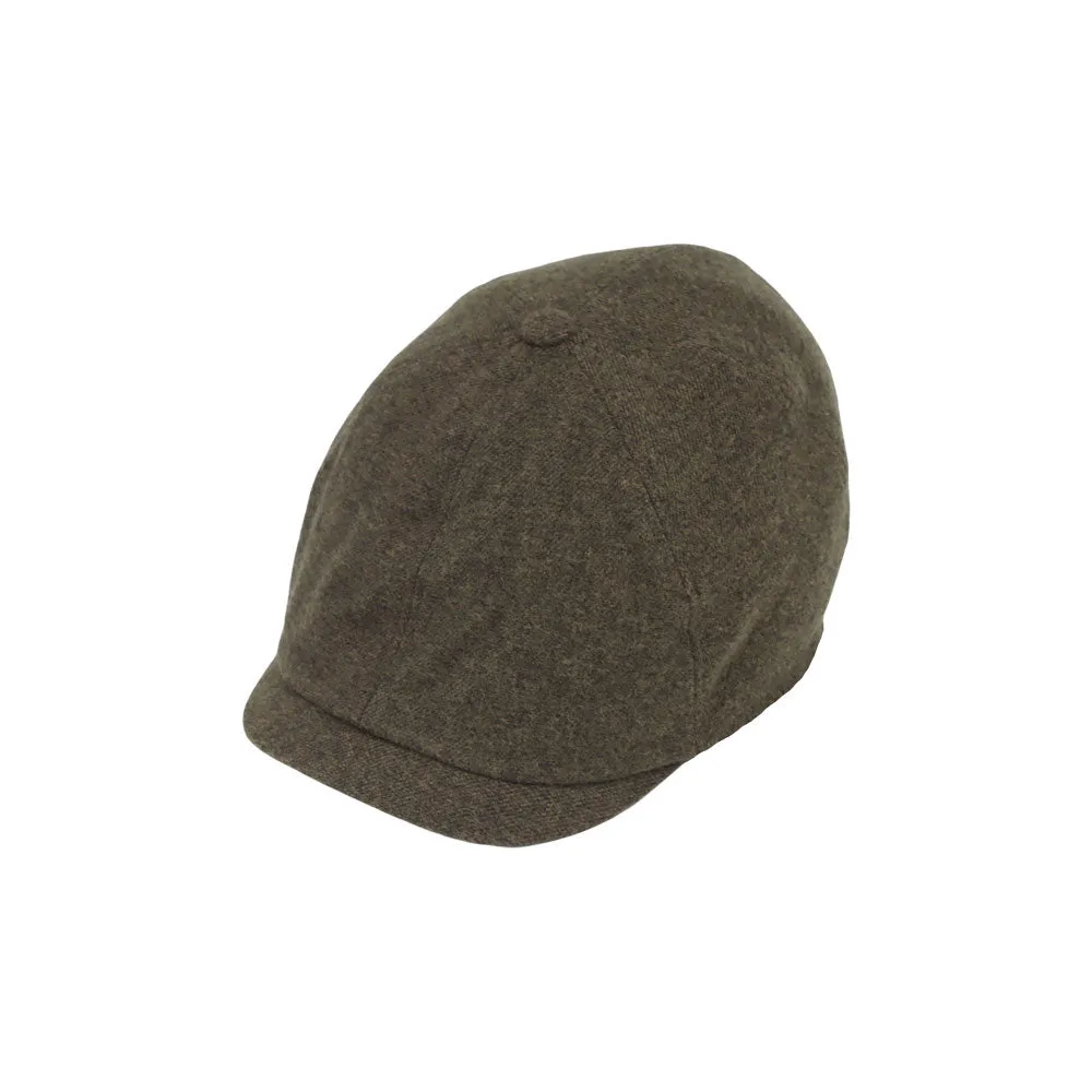 Mens Wool Melange Flat Cap Lightweight Newsboy Ivy Gatsby Hat SL31454