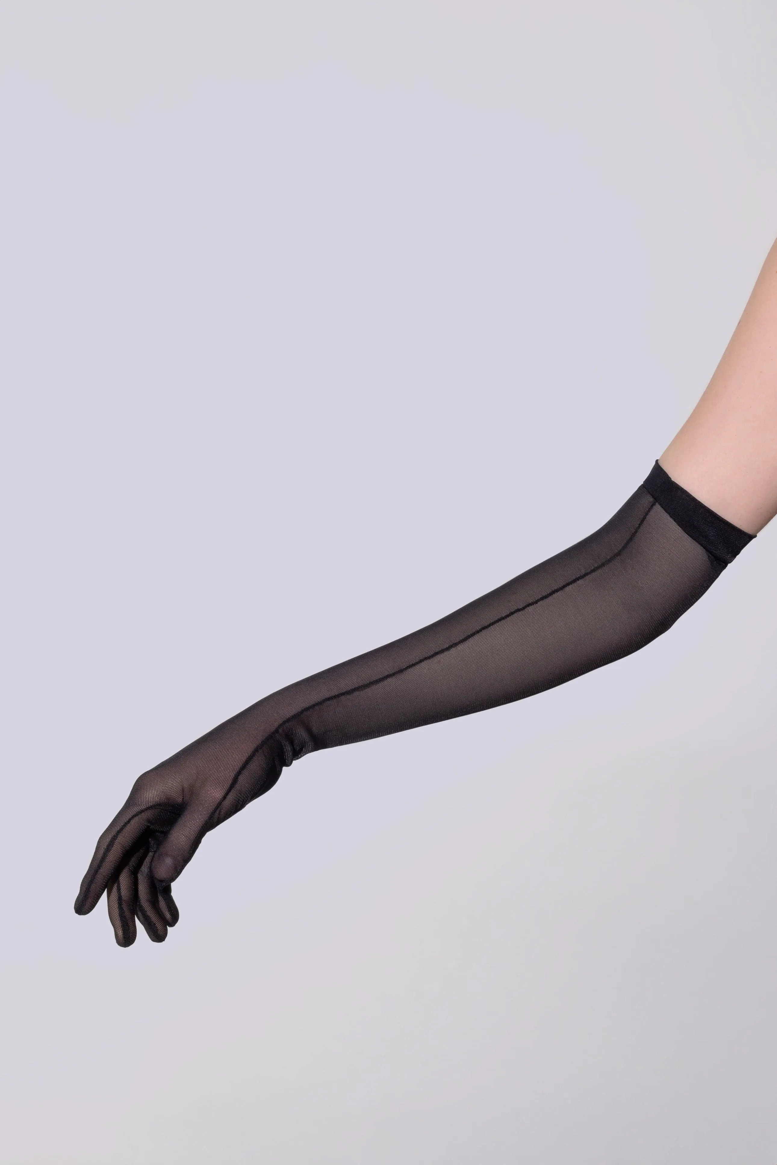 Mesh gloves black