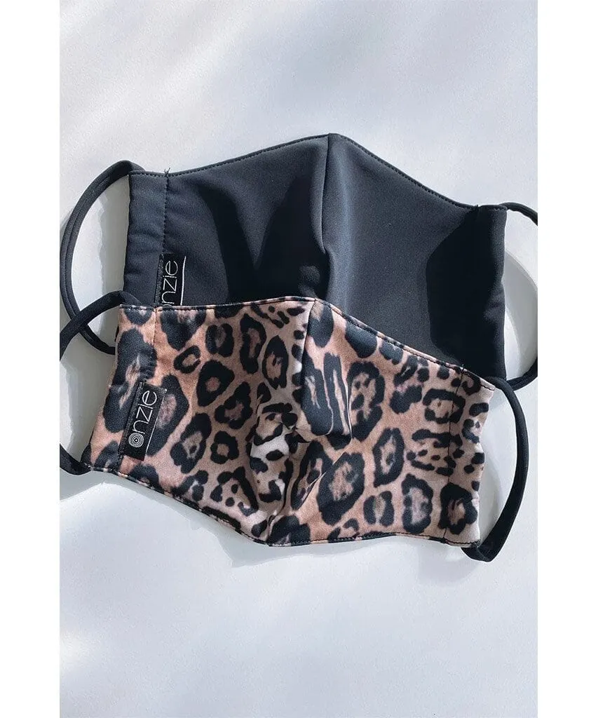 Mindful Mask Pack Of 2 Leopard Black