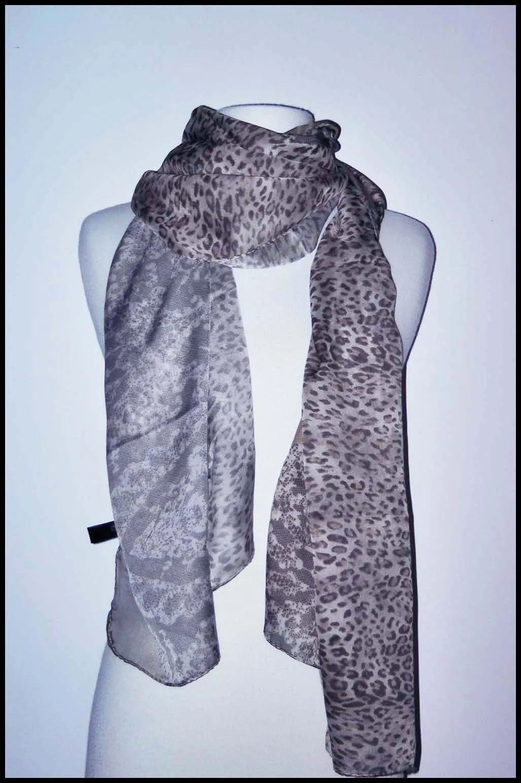 Mixed Animal Print Scarf