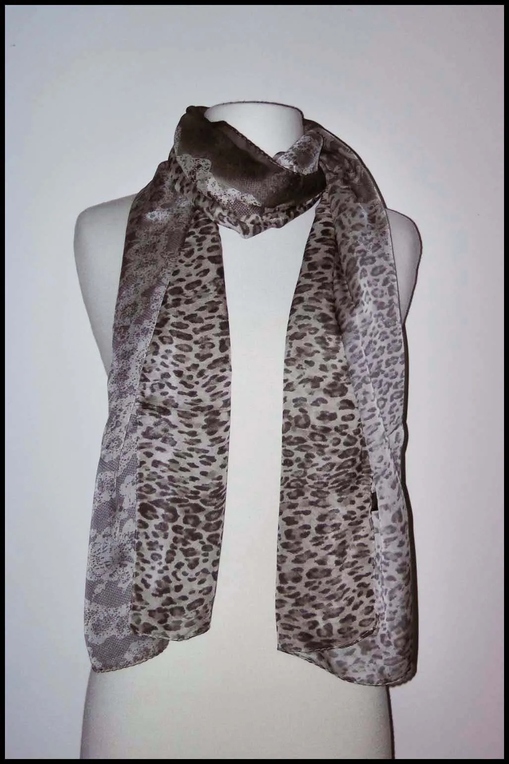 Mixed Animal Print Scarf