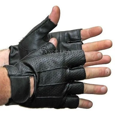 MOTORCYCLE BIKE GLOVES RIDING GLOVES MESH SHORTY GLOVES UNISEX