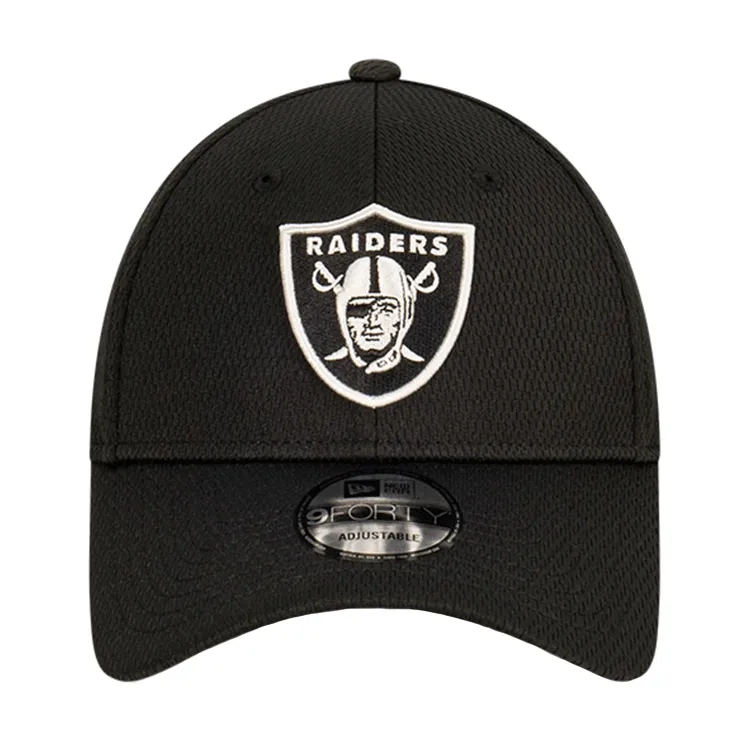 New Era Las Vegas Raiders 9FORTY Cloth Strap - Black/Grey Dashmark Mesh