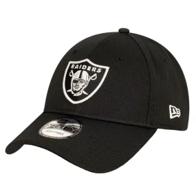 New Era Las Vegas Raiders 9FORTY Cloth Strap - Black/Grey Dashmark Mesh