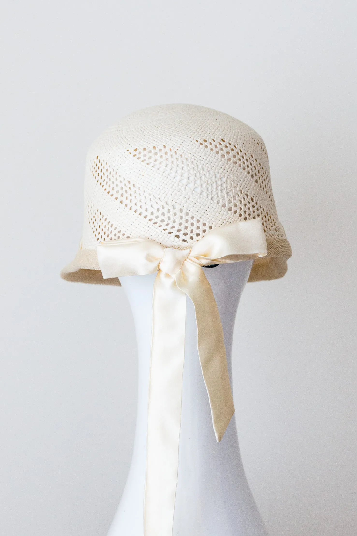 Open Weave Natural Panama Cap