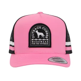 Outback Cobber Mitchell Trucker Cap - Pink/Black