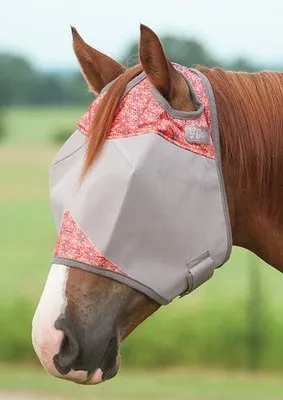 Patterned Crusader Fly Mask without Ears