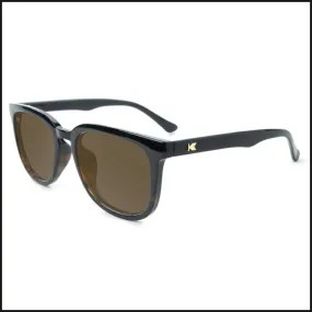 Polarized Paso Robles Sunglasses - Glossy Black and Tortoise Shell Fade / Amber