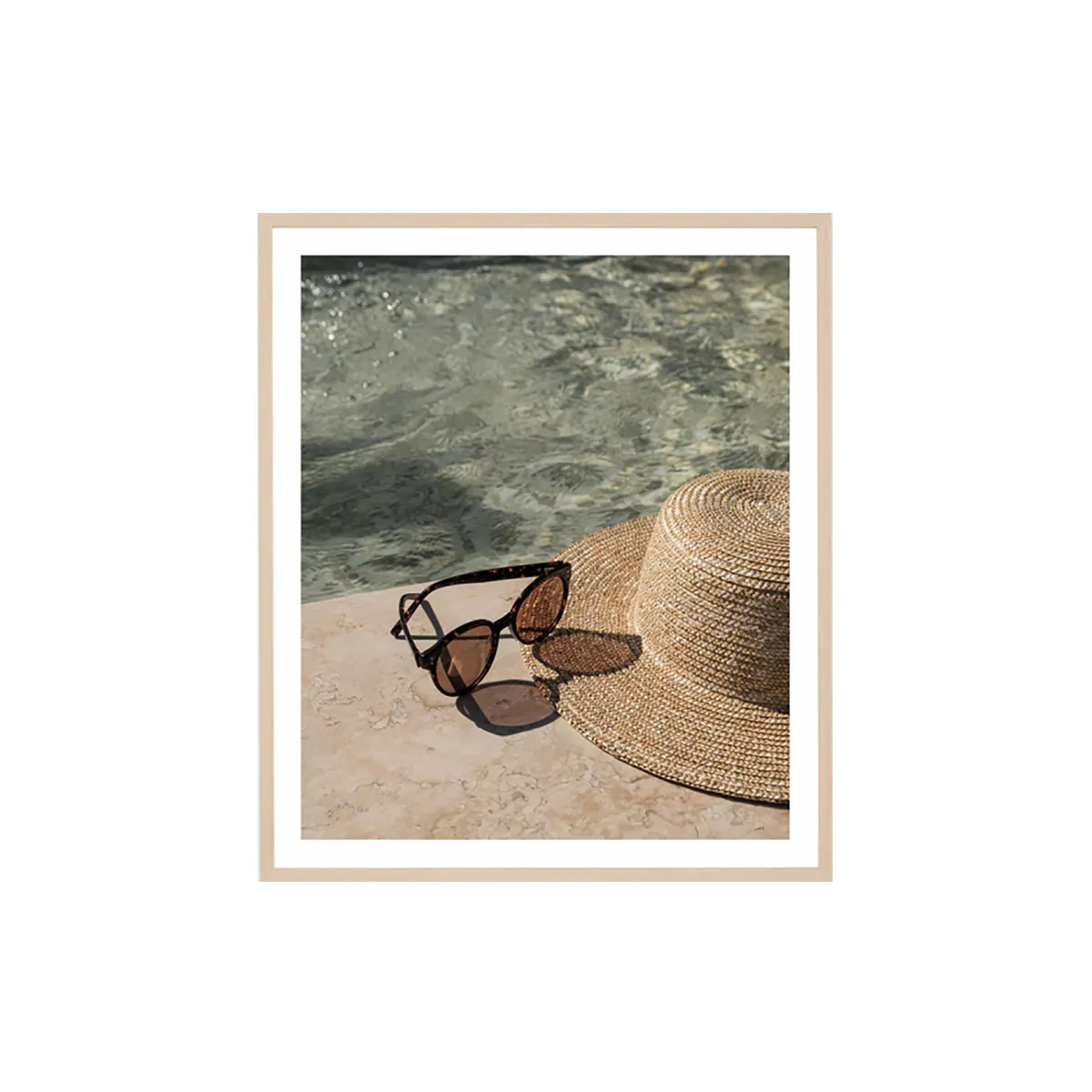 Poolside Afternoon Framed Print