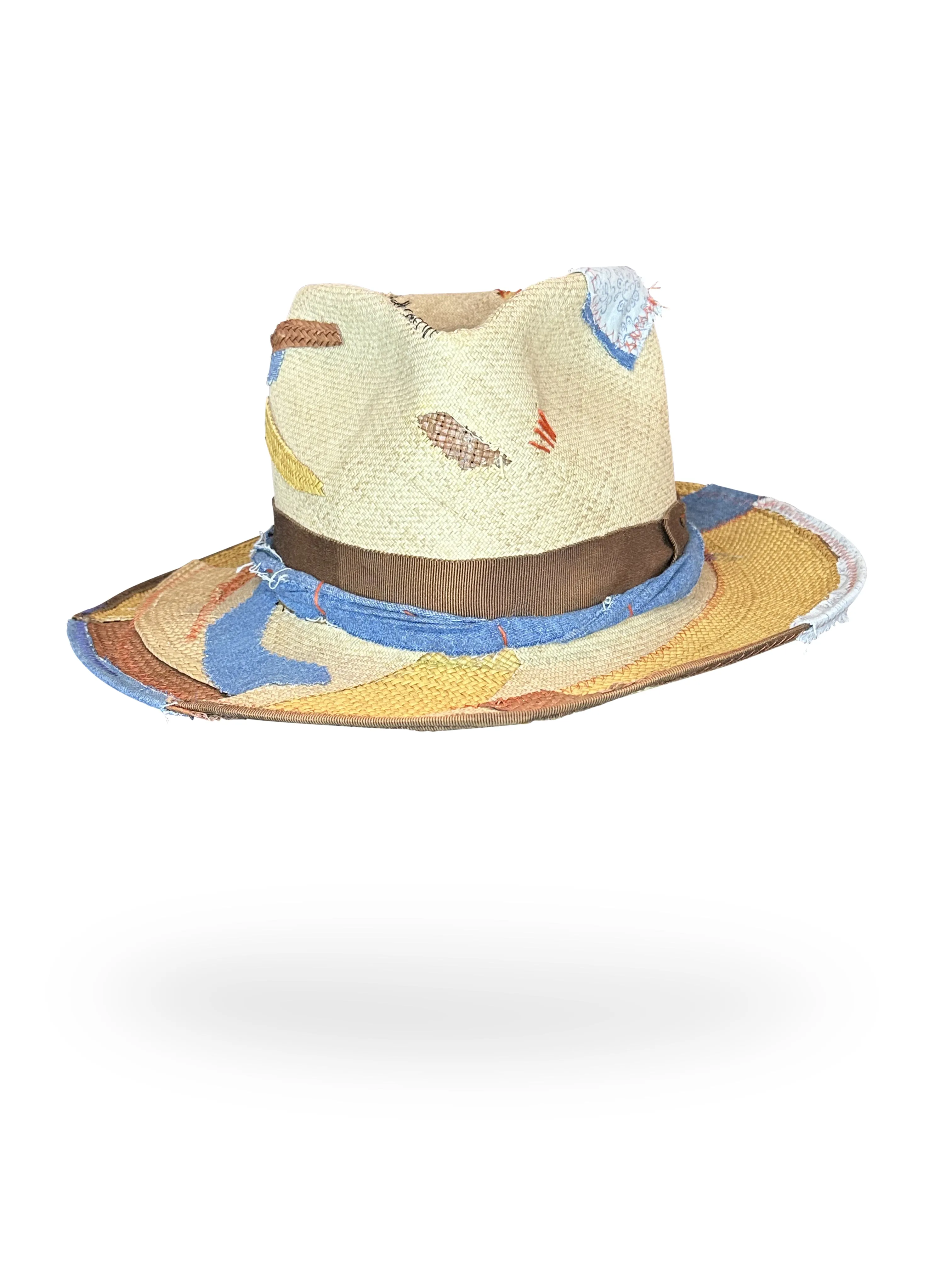 "Summer Pastiche" Straw Monte Cristi Hat