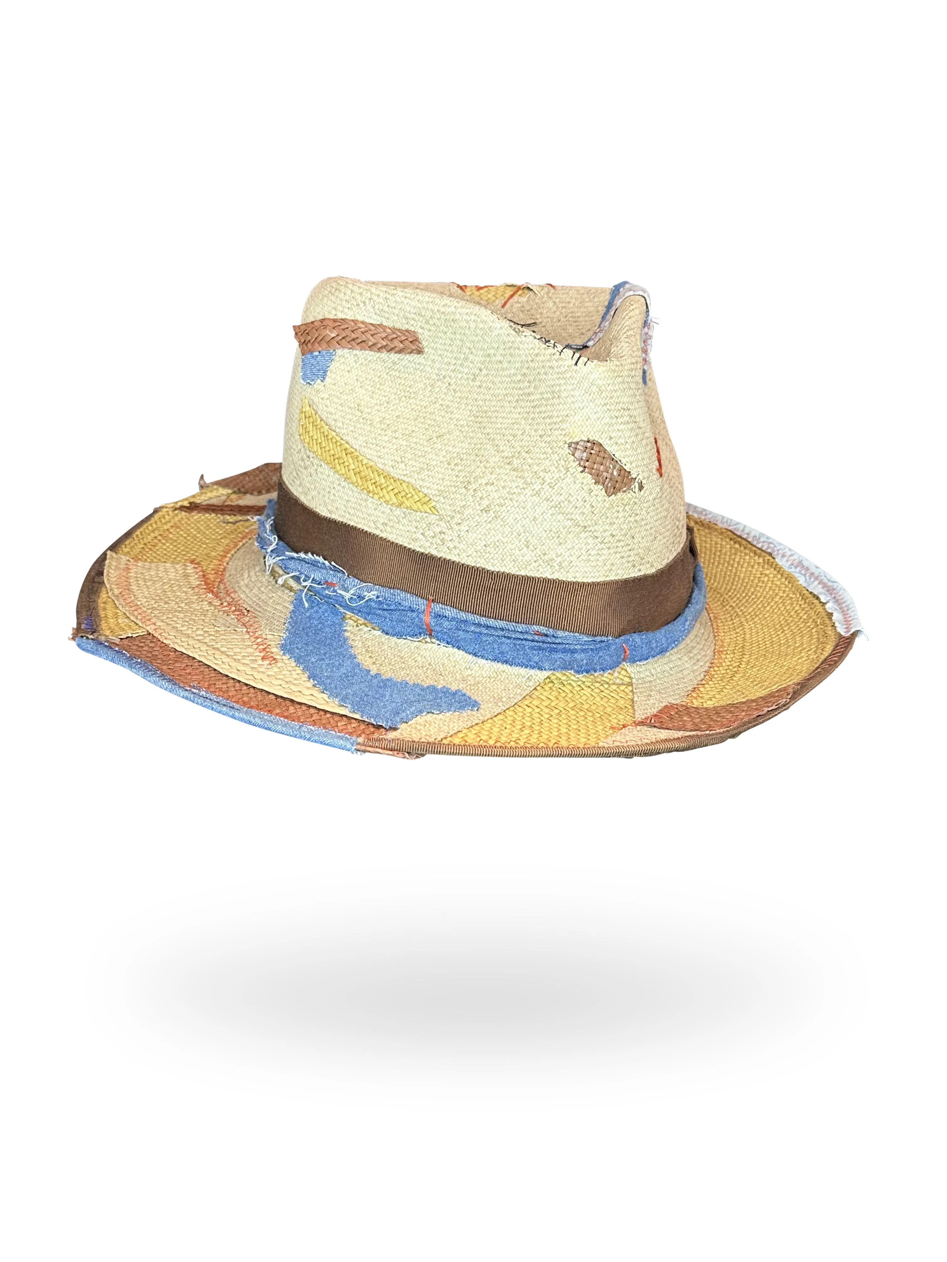 "Summer Pastiche" Straw Monte Cristi Hat