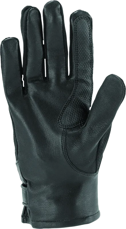 River Road Pecos Leather Mesh Gloves Black Womens - Small