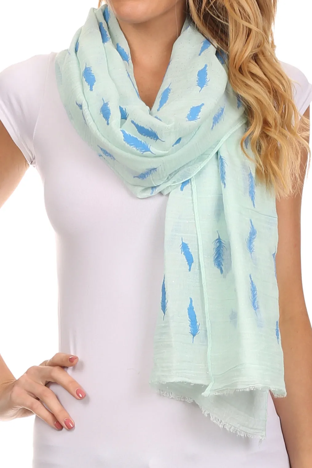 Sakkas Hillary summer breeze lightweight flowing sheer gauze wrap scarf