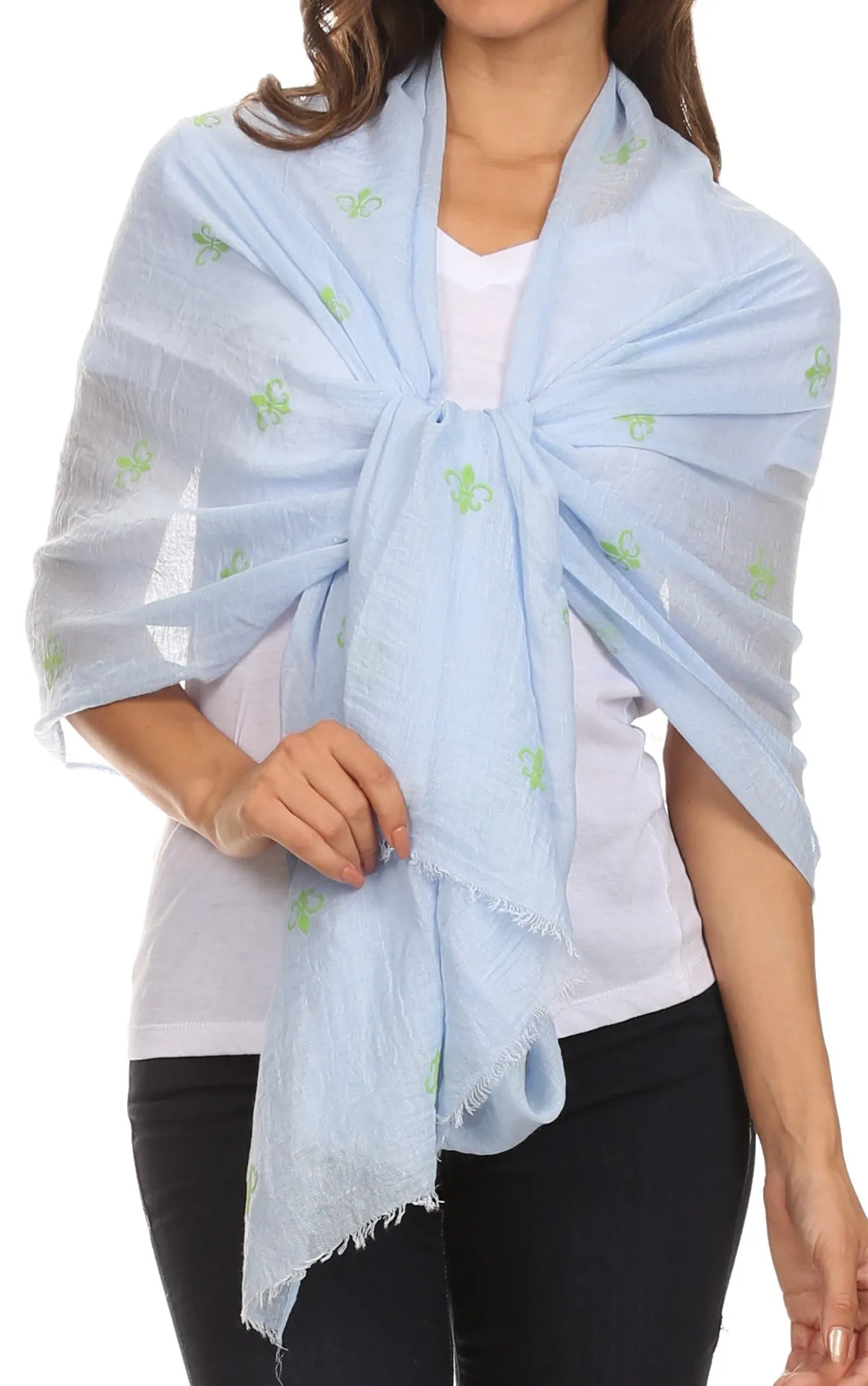 Sakkas Hillary summer breeze lightweight flowing sheer gauze wrap scarf