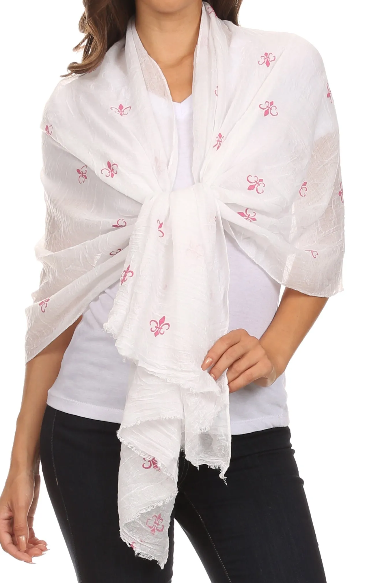 Sakkas Hillary summer breeze lightweight flowing sheer gauze wrap scarf