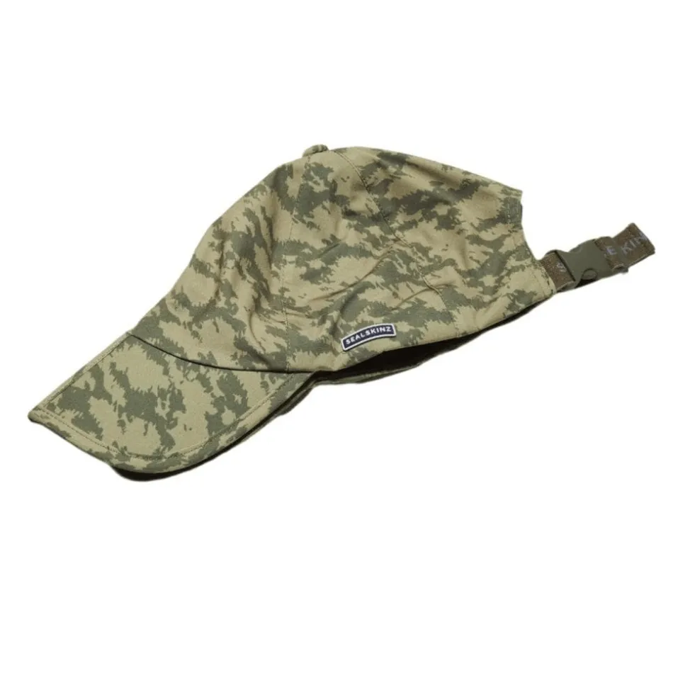 Sealskinz Waterproof Salle Foldable Peak Cap in Olive AW24