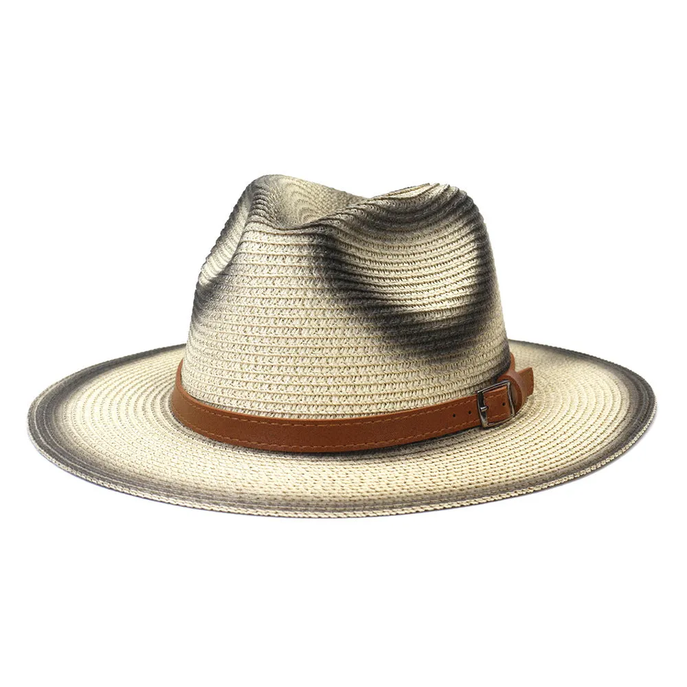 Straw Cowboy Hats Travel Sun Protection Sun Hat Men Women's Straw Hat