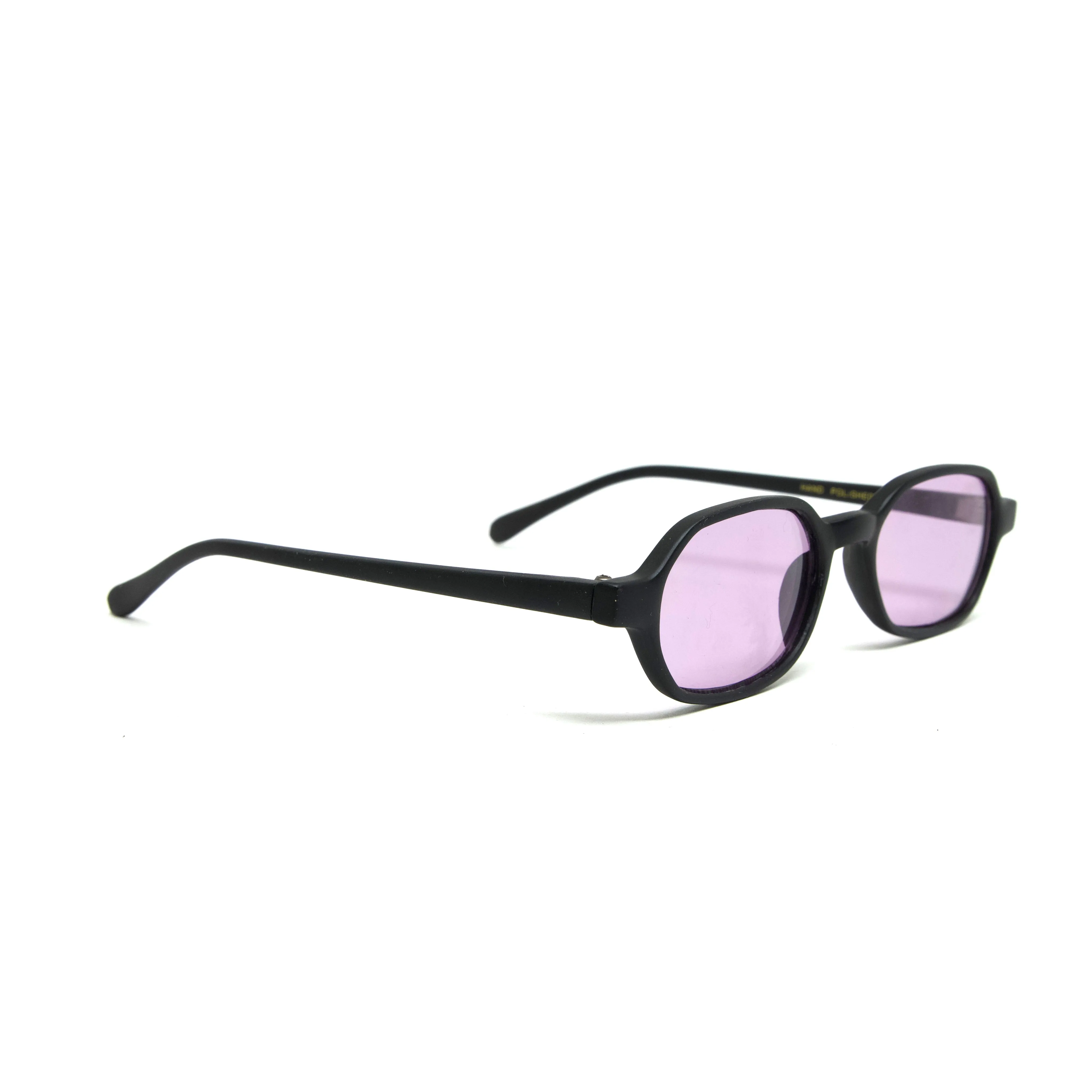 //Style 4699// Deluxe Vintage 90s Rectangle Deadstock Sunglasses - Purple