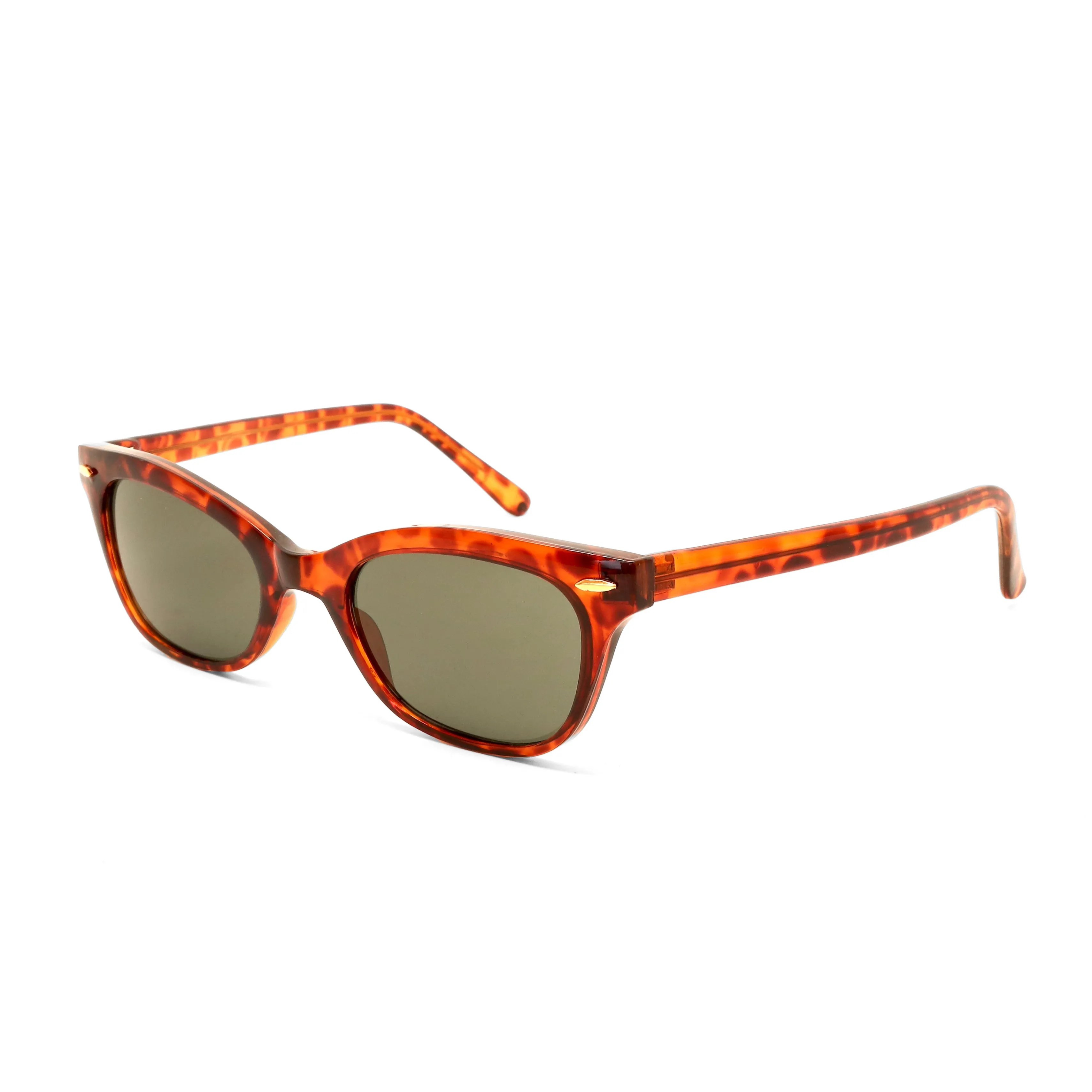 Vintage 90s Hornrimmed Style Wayfarer Sunglasses - Tortoise