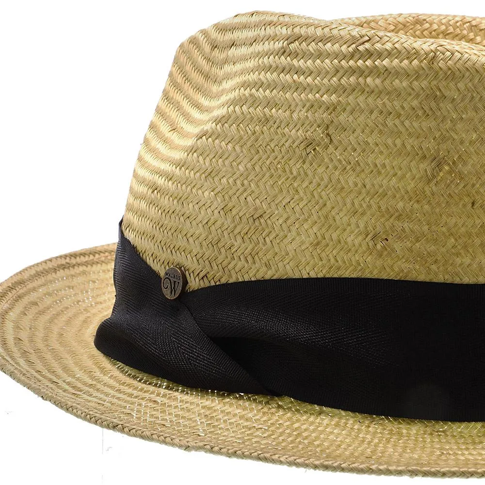 Walrus Hats Sisal Straw Fedora Hat w/ Band