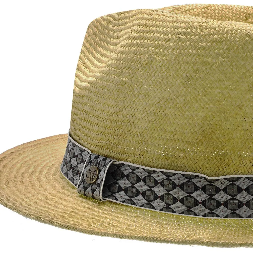 Walrus Hats Sisal Straw Fedora Hat w/ Band